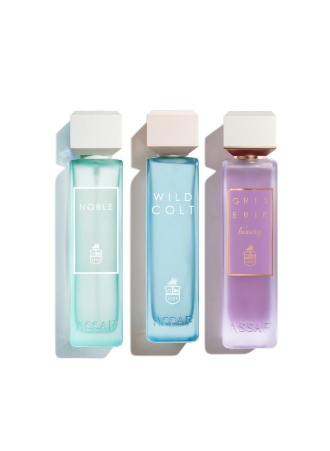 مجموعة عساف جريس اريك+وايلد كولت+ نوبل 200*3